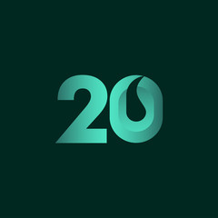 Anniversary Number Vector For Banner Print