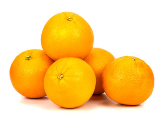 oranges on a white background