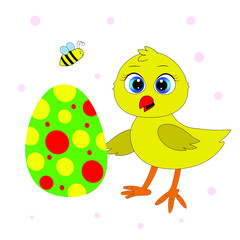 chicken easter egg illustration vector