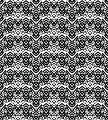 Abstract seamless geometrical pattern. Geometric black and white repeat ornament.
