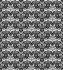 Abstract seamless geometrical pattern. Geometric black and white repeat ornament.