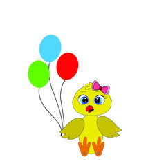 chicken easter egg illustration vector