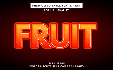 fruit text effect