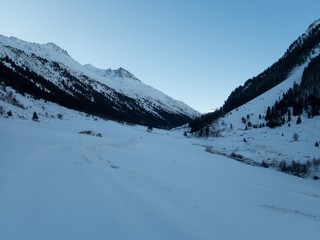 skitouring paradise silvretta mountains in austria