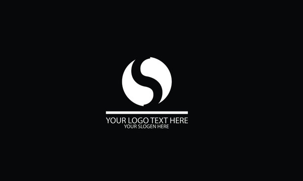 S abstract vector logo monogram template