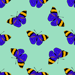 Seamless butterfly pattern 