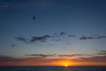 Fototapeta na wymiar La Jolla Beach Sunset