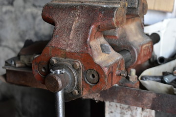 Different tools hammers electric saws and wrenches