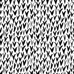 Check marks vector seamless pattern. Abstract hand drawn ink background. Doodle and freehand check marks.