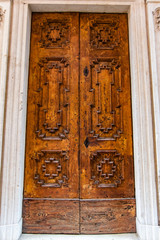 An old carved door