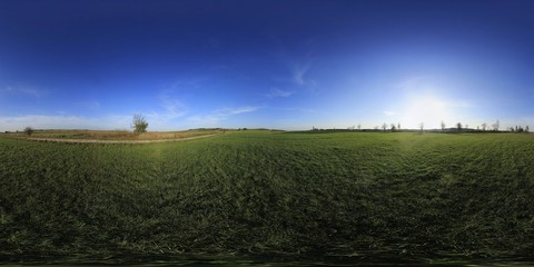 Obraz premium Rural landscape HDRI Panorama