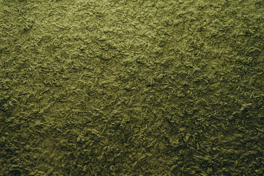 background of green fleece carpet