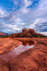 Cathedral Rock at Secret Slickrock in Sedona, Arizona