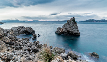 Fototapeta na wymiar Landscape from an island 