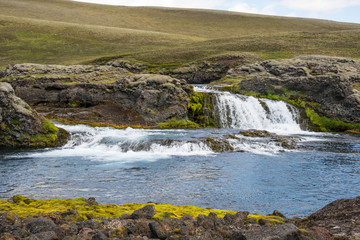 River Nordari Ofaera in Eldgja in Iceland