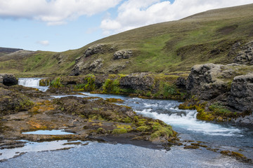 Fototapeta na wymiar River Nordari Ofaera in Eldgja in Iceland