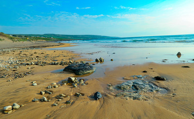 Scenic Fanore Beach in County Clare, Republic of Ireland