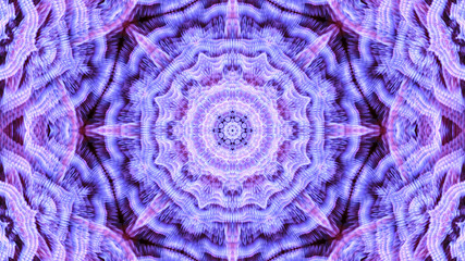 abstract red-violet kaleidoscope pattern. 3d render illustration