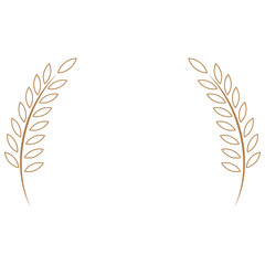 Wappen, Blätter, Gold, Logo