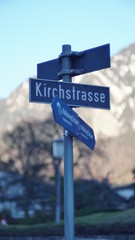 Strassenschild Kirchstrasse