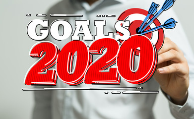 year 2020 business solution concept