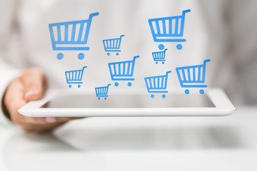 Add To Cart Internet Web Store Buy Online E-Commerce concept.