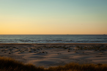 Sunset on the beach of Terschelling
