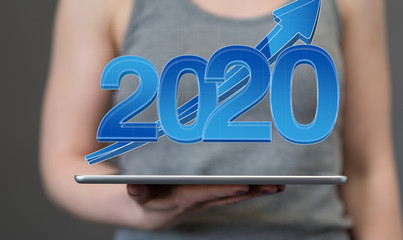 year 2020 business solution concept