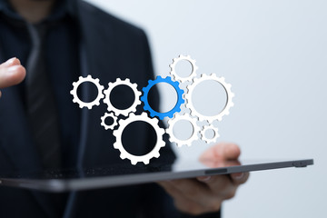 Gear With Success Concept digital.