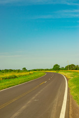 Naklejka premium Carretera de Juan Jose Castelli - Chaco - Argentina