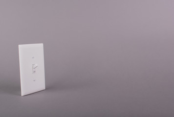 light switch gray background