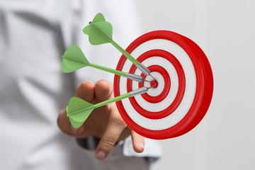  makes a dart throw on the target. The concept of persistence in business..