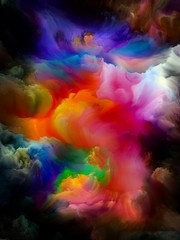 Naklejka na ściany i meble Colorful Cloud Abstraction