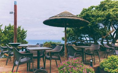 Street cafe Capo Testa Sardinia