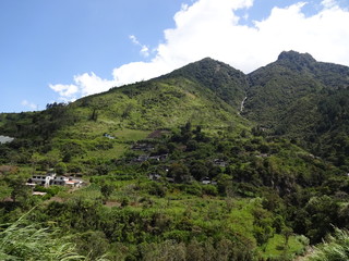 Naklejka premium Banos is a city in Ecuador, South America