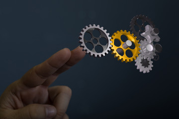 gear Technology setting concept background.