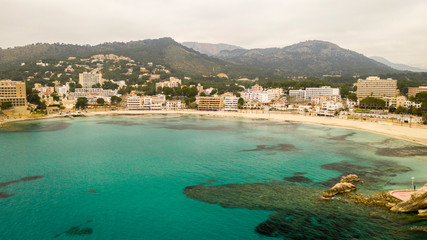 the shore town of Peguera, Mallorca, Spain