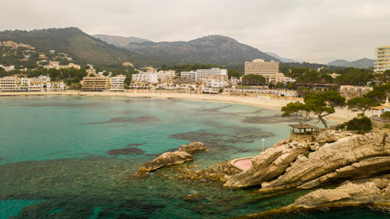 the shore town of Peguera, Mallorca, Spain