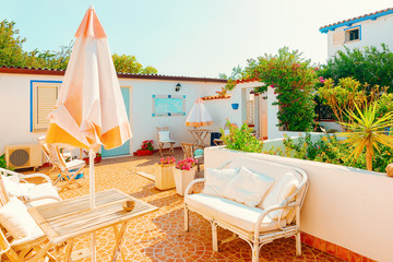 House Terrace in in Sardinia Italy