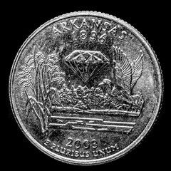 This quarter represents Arkansas which is known as the natural state.