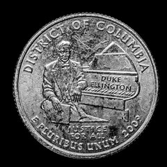 This quarter represents Washington DC which is the District of Columbia capitol of the United...