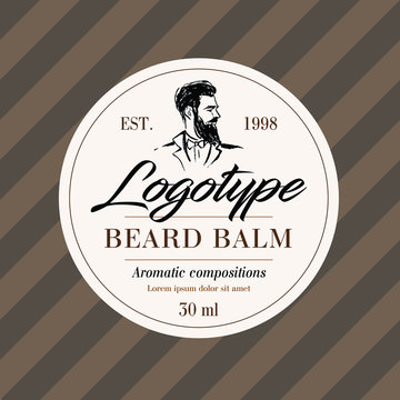 Beard Balm Label Design