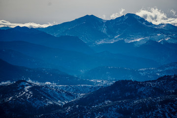 aerial view of mountains
