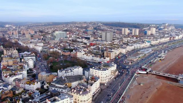 City of Brighton from above - beautiful aerial view -aerial photography
