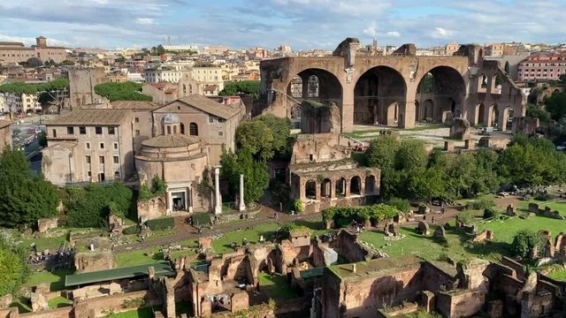 Rome - Roman forum timelapse