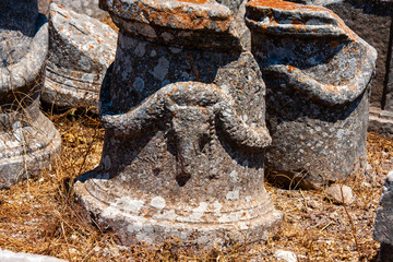  Relief in Alt-Thera auf Santorin in Griechenland