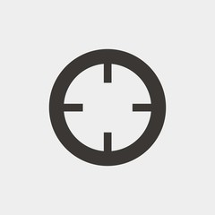 Obraz premium target icon vector illustration and symbol for website and graphic design