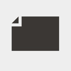 document icon vector illustration and symbol for website and graphic design