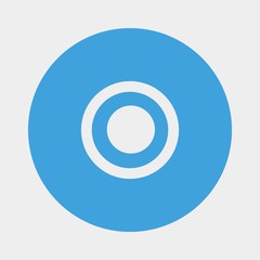 record icon vector illustration and symbol for website and graphic design