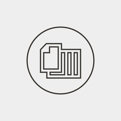 duplicate icon vector illustration and symbol for website and graphic design